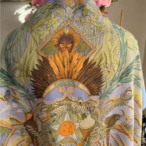 Hermés Amazonia Silk Scarf.